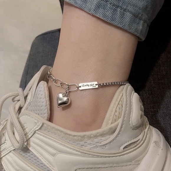 NEW 925 STERLING SILVER HEART BRACELET, NICE BRACELET, CUTE BRACELET - Picture 4 of 7